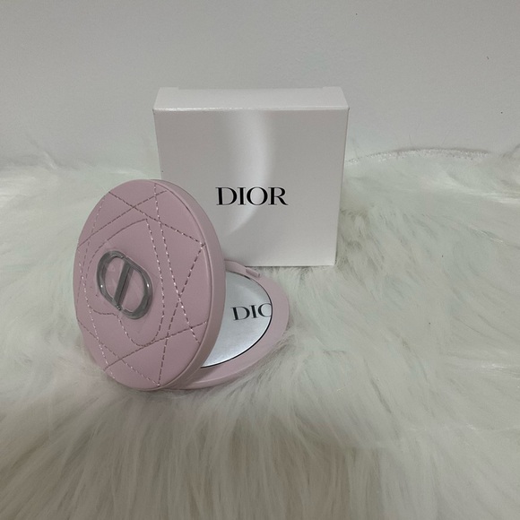 Dior Other - Dior Pink Quilted Compact Mirror